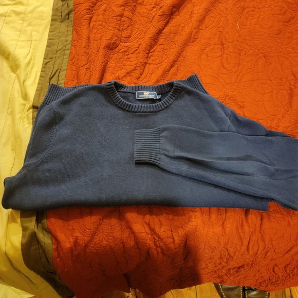 Vineyard Vines Large Navy Crewneck Sweater - Picture 4 of 5